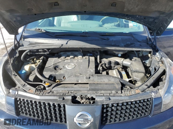 2005 Nissan Quest SE with VIN 5N1BV28UX5N107334, listed as a Copart auction lot 45776135 with 193,466 mi miles and Salvage Title. Bid and sale history available at carsss.com. Image 14.