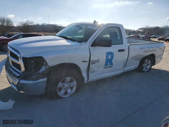 2021 Ram 1500 Classic Tradesman with VIN 3C6JR6DT7MG538785, listed as a Copart auction lot 87669655 with 82,005 mi miles and Salvage Title. Bid and sale history available at carsss.com. Image 1.