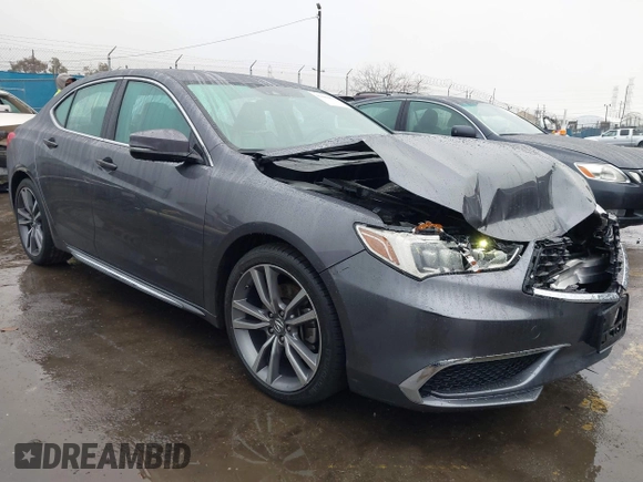 2020 Acura TLX w/Technology Pkg with VIN 19UUB2F42LA003192, listed as a IAAI auction lot 41482802 with 34,995 mi miles. Bid and sale history available at carsss.com. Image 1.