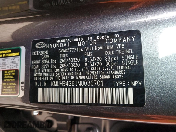 2021 Genesis GV80 с VIN KMUHB4SB1MU036701, выставлен на аукционе Copart как лот 55996755 с пробегом 54 990 миль миль и Списание • Salvage title. История ставок и продаж доступна на DreamBid. Изображение 13.