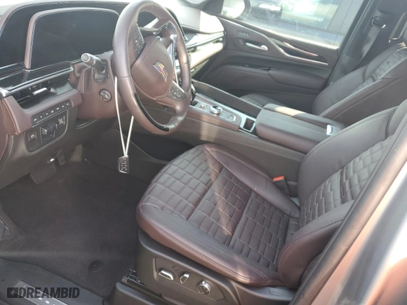 2023 Cadillac Escalade 4WD Sport Platinum with VIN 1GYS4GKL3PR556736, listed as a Copart auction lot 74287414 with 9,681 mi miles and Non Repairable. Bid and sale history available at carsss.com. Image 7.