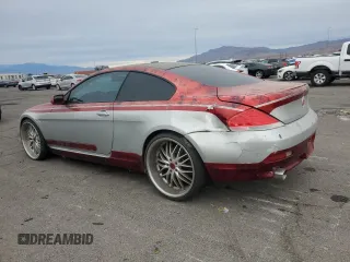 2005 BMW 6 Series 645Ci with VIN WBAEH73405B192485, listed as a Copart auction lot 86522304 with 75,579 mi miles and Salvage Title. Bid and sale history available at carsss.com. Image 2.