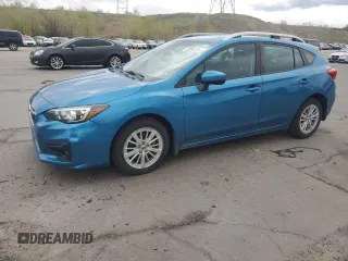 2017 Subaru Impreza Premium z VIN 4S3GTAB68H3701358, wystawiony jako Copart lot #55295375 z przebiegiem 52 044 mil mil oraz Szkoda całkowita • Salvage title. Historia ofert i sprzedaży dostępna na DreamBid. Obrazek 1.