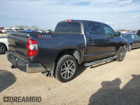 2018 Toyota Tundra 2WD SR5 with VIN 5TFEM5F10JX123149, listed as a Copart auction lot 45676045 with 76,709 mi miles and Salvage Title. Bid and sale history available at carsss.com. Image 3.