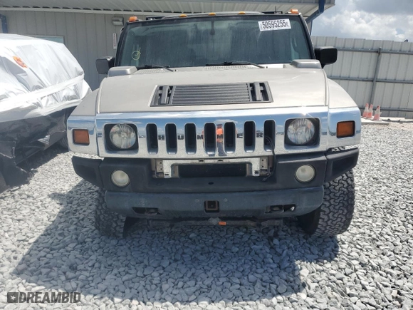 2003 Hummer H2 with VIN 5GRGN23U83H124614, listed as a Copart auction lot 50595255 with 121,356 mi miles and Salvage Title. Bid and sale history available at carsss.com. Image 5.