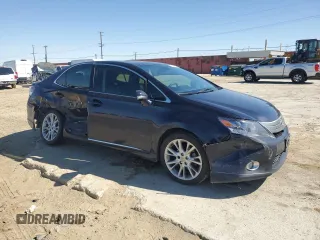 2010 Lexus HS 250h with VIN JTHBB1BA3A2036820, listed as a Copart auction lot 49750085 with 239,998 mi miles and Salvage Title. Bid and sale history available at DreamBid. Image 4.