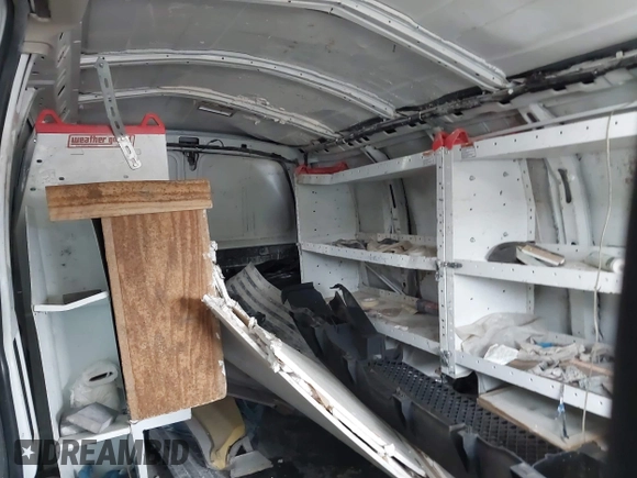2013 Chevrolet Express Cargo with VIN 1GCWGGBA9D1163007, listed as a IAAI auction lot 42438809 with Not provided miles and . Bid and sale history available at DreamBid. Image 8.