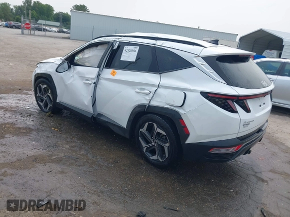2022 Hyundai Tucson SEL z VIN 5NMJC3AE3NH057663, wystawiony jako IAAI lot #42428386 z przebiegiem 78 740 mil mil oraz . Historia ofert i sprzedaży dostępna na DreamBid. Obrazek 3.
