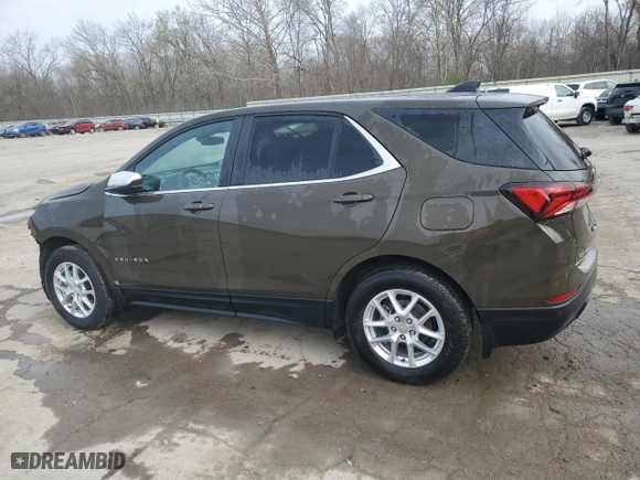 2023 Chevrolet Equinox LT with VIN 3GNAXUEGXPL157844, listed as a Copart auction lot 52706295 with 11,113 mi miles and Salvage Title. Bid and sale history available at carsss.com. Image 2.