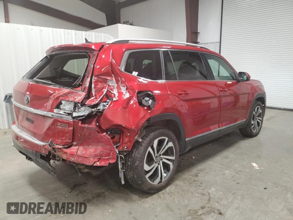 2021 Volkswagen Atlas SEL Premium with VIN 1V2TR2CA5MC542345, listed as a Copart auction lot 51845685 with 30,859 mi miles and Salvage title. Bid and sale history available at DreamBid. Image 3.