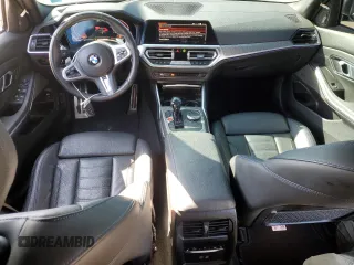 2021 BMW 3 Series M340i xDrive with VIN 3MW5U9J05M8C08378, listed as a Copart auction lot 46323565 with 34,604 mi miles and Salvage Title. Bid and sale history available at carsss.com. Image 8.