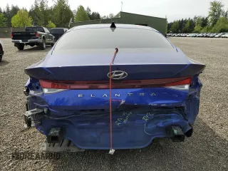 2023 Hyundai Elantra SEL with VIN KMHLM4AG7PU437139, listed as a Copart auction lot 56248595 with 104,598 mi miles and Salvage title. Bid and sale history available at DreamBid. Image 6.
