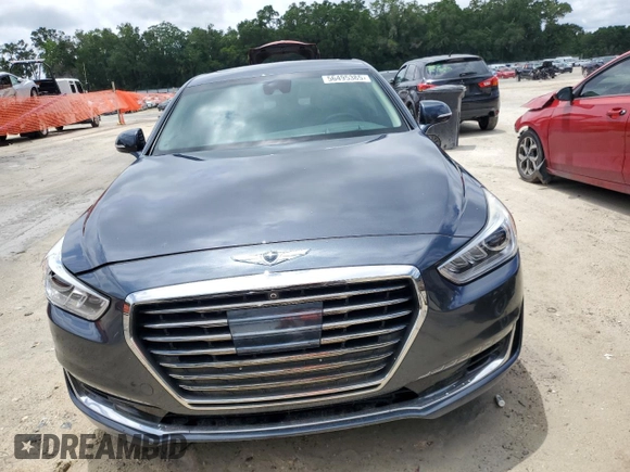 2017 Genesis G90 Premium z VIN KMHG34JA7HU027345, wystawiony jako Copart lot #56495385 z przebiegiem 46 445 mil mil oraz Szkoda całkowita • Salvage title. Historia ofert i sprzedaży dostępna na DreamBid. Obrazek 5.