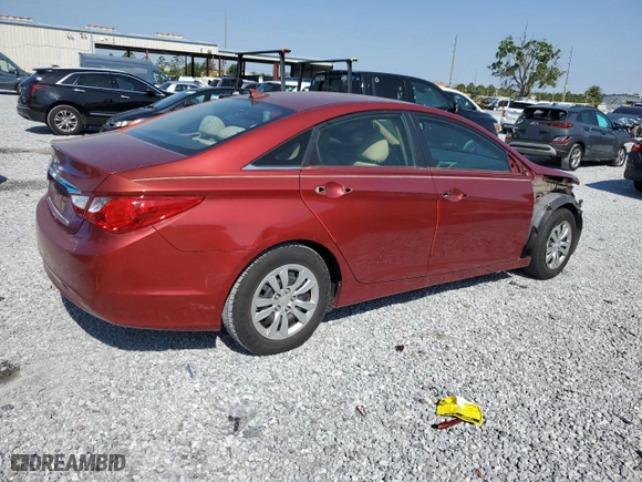 2012 Hyundai Sonata GLS PZEV with VIN 5NPEB4AC5CH464313, listed as a Copart auction lot 52917255 with 113,268 mi miles and Salvage Title. Bid and sale history available at carsss.com. Image 3.
