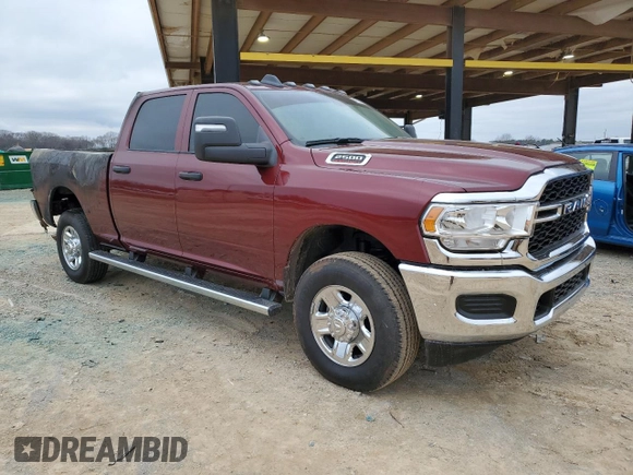 2024 Ram 2500 Tradesman with VIN 3C6UR5CJ2RG159546, listed as a Copart auction lot 41590235 with 0 mi miles and Salvage Title. Bid and sale history available at carsss.com. Image 4.