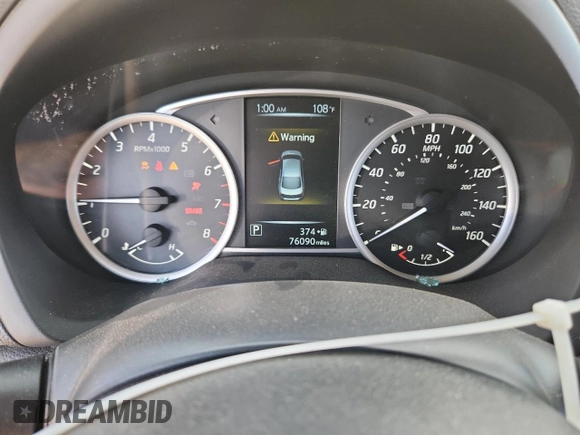 2017 Nissan Sentra SV with VIN 3N1AB7AP6HY229211, listed as a Copart auction lot 56587935 with 76,090 mi miles and Salvage title. Bid and sale history available at DreamBid. Image 9.