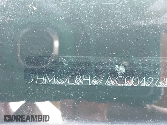 2010 Honda Fit Sport с VIN JHMGE8H47AC004261, выставлен на аукционе IAAI как лот 42326565 с пробегом 128 717 миль миль и . История ставок и продаж доступна на DreamBid. Изображение 9.