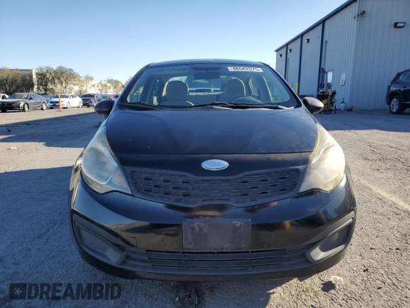 2013 Kia Rio LX with VIN KNADM4A38D6256604, listed as a Copart auction lot 46542975 with 134,470 mi miles and Salvage Title. Bid and sale history available at carsss.com. Image 5.