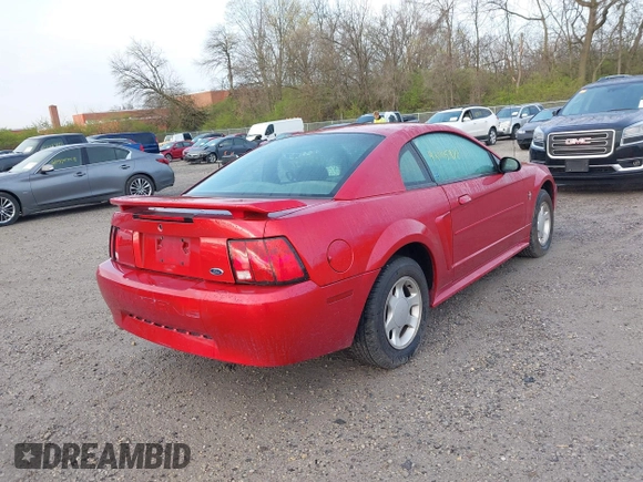 2001 Ford Mustang Standard with VIN 1FAFP40421F191957, listed as a IAAI auction lot 42005976 with 52,882 mi miles. Bid and sale history available at carsss.com. Image 4.