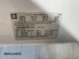 2017 Chevrolet Suburban LT z VIN 1GNSKHKC7HR119543, wystawiony jako Copart lot #54826315 z przebiegiem Nie podano mil oraz Szkoda całkowita • Salvage title. Historia ofert i sprzedaży dostępna na DreamBid. Obrazek 14.