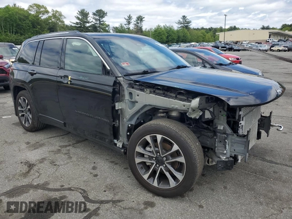 2022 Jeep Grand Cherokee Overland with VIN 1C4RJHDG0N8579025, listed as a Copart auction lot 57352245 with 47,194 mi miles and Salvage title. Bid and sale history available at DreamBid. Image 4.