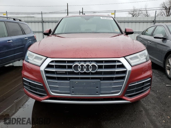 2018 Audi Q5 Premium Plus with VIN WA1BNAFY8J2111263, listed as a Copart auction lot 49230045 with 61,486 mi miles and Salvage Title. Bid and sale history available at carsss.com. Image 5.