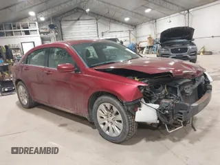 2014 Chrysler 200 LX with VIN 1C3CCBAB8EN207458, listed as a IAAI auction lot 41868158 with 158,610 mi miles. Bid and sale history available at carsss.com. Image 1.