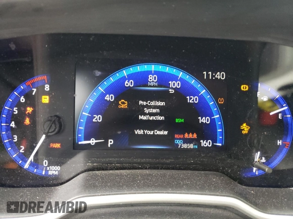 2019 Toyota Corolla Hatchback SE with VIN JTNK4RBE5K3008330, listed as a Copart auction lot 66805054 with 73,858 mi miles and Non Repairable. Bid and sale history available at carsss.com. Image 9.