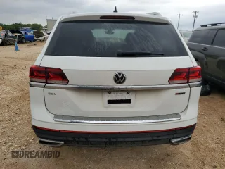 2021 Volkswagen Atlas SEL with VIN 1V2BP2CA5MC545411, listed as a Copart auction lot 54164325 with 93,875 mi miles and Salvage title. Bid and sale history available at DreamBid. Image 6.