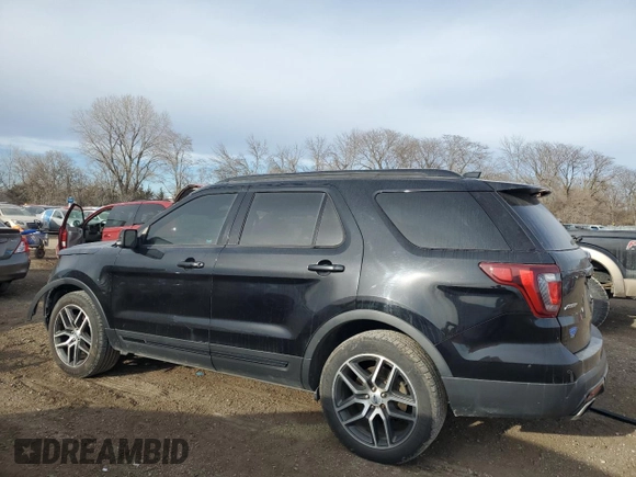 2017 Ford Explorer Sport z VIN 1FM5K8GTXHGA32855, wystawiony jako Copart lot #46430665 z przebiegiem 166 737 mil mil oraz Szkoda całkowita • Salvage title. Historia ofert i sprzedaży dostępna na DreamBid. Obrazek 2.