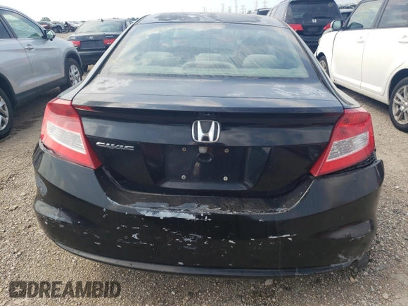 2012 Honda Civic Cpe LX with VIN 2HGFG3B55CH532751, listed as a Copart auction lot 61333684 with 226,898 mi miles and Salvage Title. Bid and sale history available at carsss.com. Image 6.