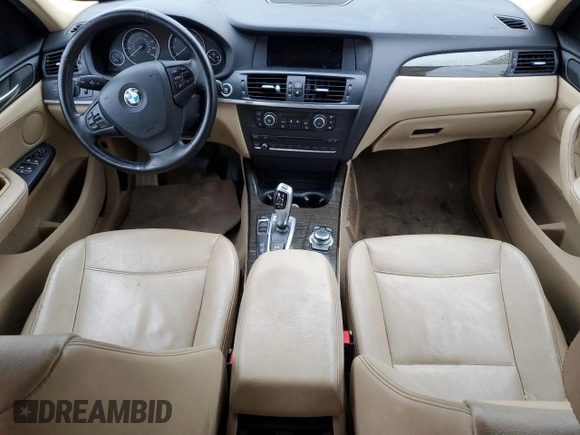2013 BMW X3 xDrive28i with VIN 5UXWX9C51D0D05581, listed as a Copart auction lot 50946505 with 120,451 mi miles and Clean Title. Bid and sale history available at carsss.com. Image 8.