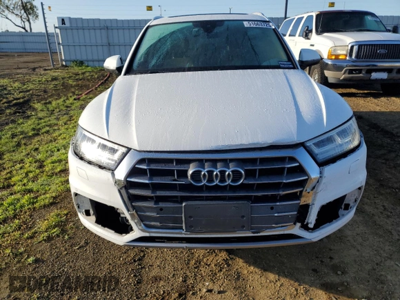 2018 Audi Q5 Premium Plus with VIN WA1BNAFY7J2038340, listed as a Copart auction lot 51663725 with 153,055 mi miles and Salvage title. Bid and sale history available at DreamBid. Image 5.