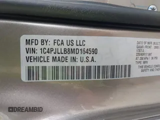 2021 Jeep Cherokee Altitude z VIN 1C4PJLLB8MD164590, wystawiony jako IAAI lot #41919423 z przebiegiem 29 672 mil mil oraz . Historia ofert i sprzedaży dostępna na DreamBid. Obrazek 9.