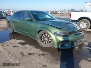 2020 Dodge Charger Scat Pack with VIN 2C3CDXGJ8LH183001, listed as a IAAI auction lot 41384567 with 49,869 mi miles. Bid and sale history available at carsss.com. Image 1.