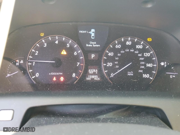 2007 Lexus LS 460 with VIN JTHBL46F775032037, listed as a Copart auction lot 86221114 with 159,895 mi miles and Salvage Title. Bid and sale history available at carsss.com. Image 9.