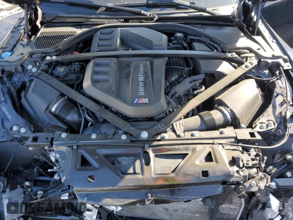 2021 BMW M3 with VIN WBS53AY06MFL37453, listed as a Copart auction lot 44033564 with 21,598 mi miles and Salvage Title. Bid and sale history available at carsss.com. Image 11.