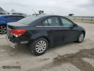 2011 Chevrolet Cruze LT w/1LT with VIN 1G1PF5S93B7217552, listed as a Copart auction lot 48565195 with 149,403 mi miles and Salvage Title. Bid and sale history available at carsss.com. Image 3.