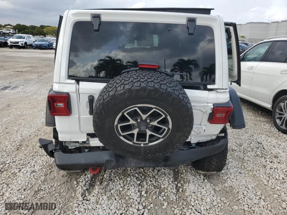 2024 Jeep Wrangler Rubicon with VIN 1C4PJXFG7RW247535, listed as a Copart auction lot 41755145 with 2,072 mi miles and Salvage Title. Bid and sale history available at carsss.com. Image 6.