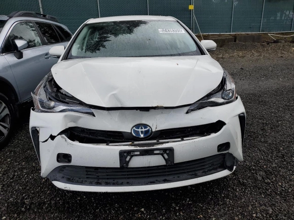 2022 Toyota Prius L Eco with VIN JTDKAMFUXN3173800, listed as a Copart auction lot 52438355 with 59,408 mi miles and Salvage Title. Bid and sale history available at carsss.com. Image 5.