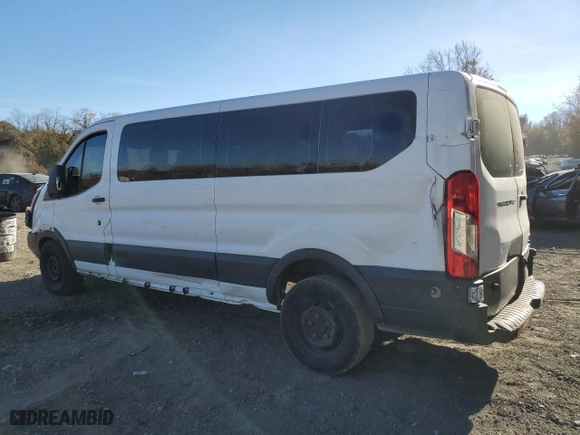 2017 Ford Transit Wagon XL with VIN 1FBZX2ZM7HKA23378, listed as a Copart auction lot 87117694 with 0 mi miles and Salvage Title. Bid and sale history available at carsss.com. Image 2.