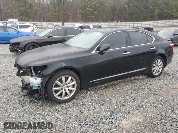 2009 Lexus LS 460 with VIN JTHCL46F395001858, listed as a Copart auction lot 89346225 with 291,337 mi miles and Salvage Title. Bid and sale history available at DreamBid. Image 1.