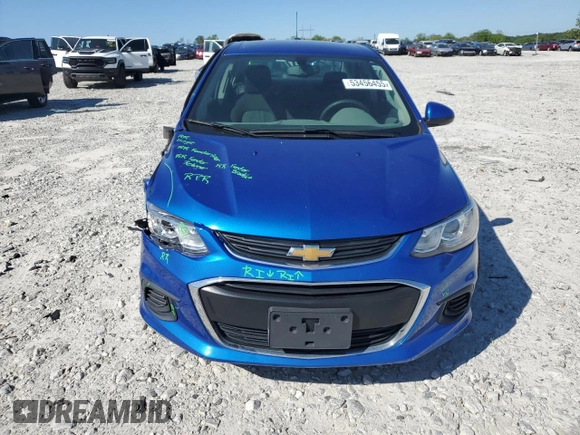 2020 Chevrolet Sonic LT with VIN 1G1JD5SB0L4143119, listed as a Copart auction lot 53456455 with 46,462 mi miles and Salvage title. Bid and sale history available at DreamBid. Image 5.