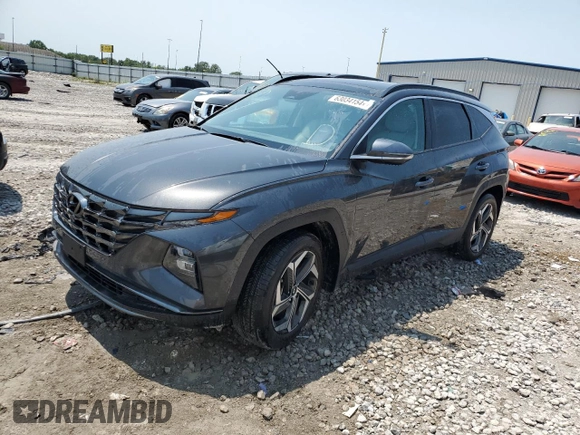 2023 Hyundai Tucson Limited with VIN 5NMJE3AE6PH213403, listed as a Copart auction lot 63034154 with 18,059 mi miles and Salvage Title. Bid and sale history available at carsss.com. Image 1.