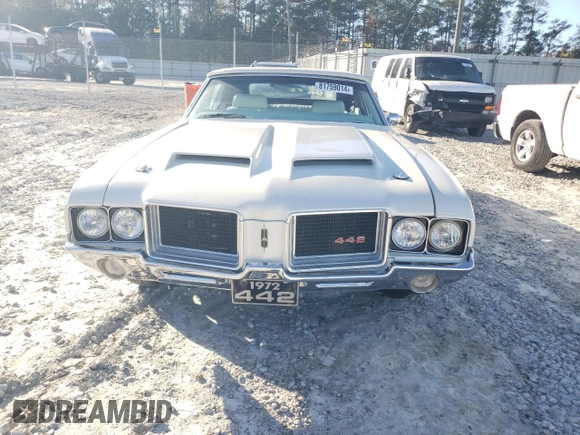 1972 Oldsmobile Cutlass with VIN 3J67K2M132911, listed as a Copart auction lot 81759014 with Not Provided miles and Salvage Title. Bid and sale history available at DreamBid. Image 5.