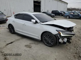 2021 Acura ILX w/Premium/A-SPEC Package with VIN 19UDE2F83MA008591, listed as a Copart auction lot 49028615 with 41,806 mi miles and Salvage Title. Bid and sale history available at carsss.com. Image 4.