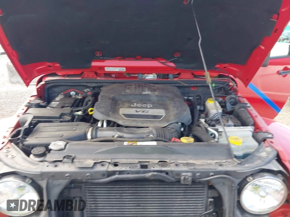 2014 Jeep Wrangler Sahara with VIN 1C4AJWBG0EL109773, listed as a IAAI auction lot 41678412 with 12,264 mi miles and . Bid and sale history available at DreamBid. Image 10.