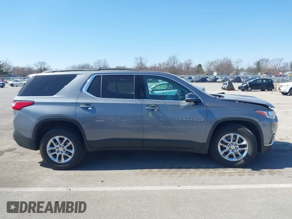 2021 Chevrolet Traverse LT Cloth with VIN 1GNEVGKW1MJ197818, listed as a IAAI auction lot 41781257 with 57,334 mi miles. Bid and sale history available at carsss.com. Image 14.
