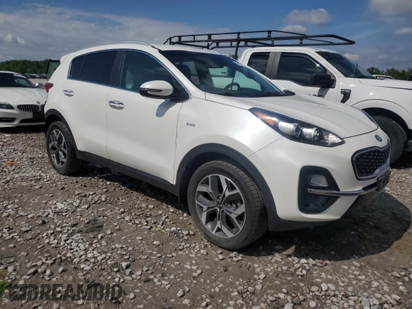 2020 Kia Sportage EX with VIN KNDPNCAC5L7833623, listed as a Copart auction lot 56111115 with 81,212 mi miles and Salvage title. Bid and sale history available at DreamBid. Image 4.