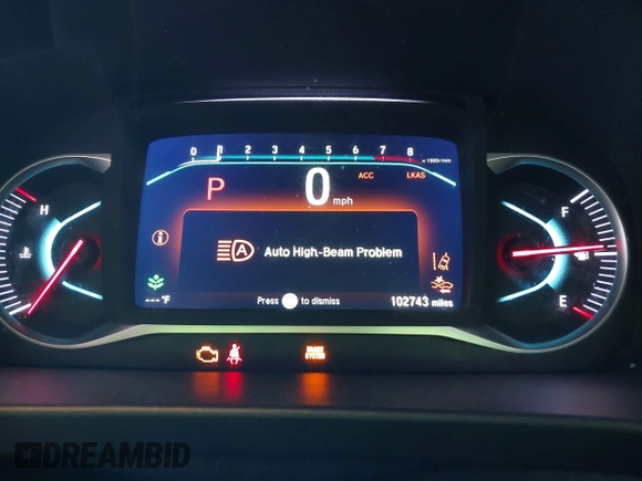 2019 Honda Passport EX-L with VIN 5FNYF7H58KB001928, listed as a IAAI auction lot 41862168 with 102,743 mi miles and . Bid and sale history available at carsss.com. Image 7.